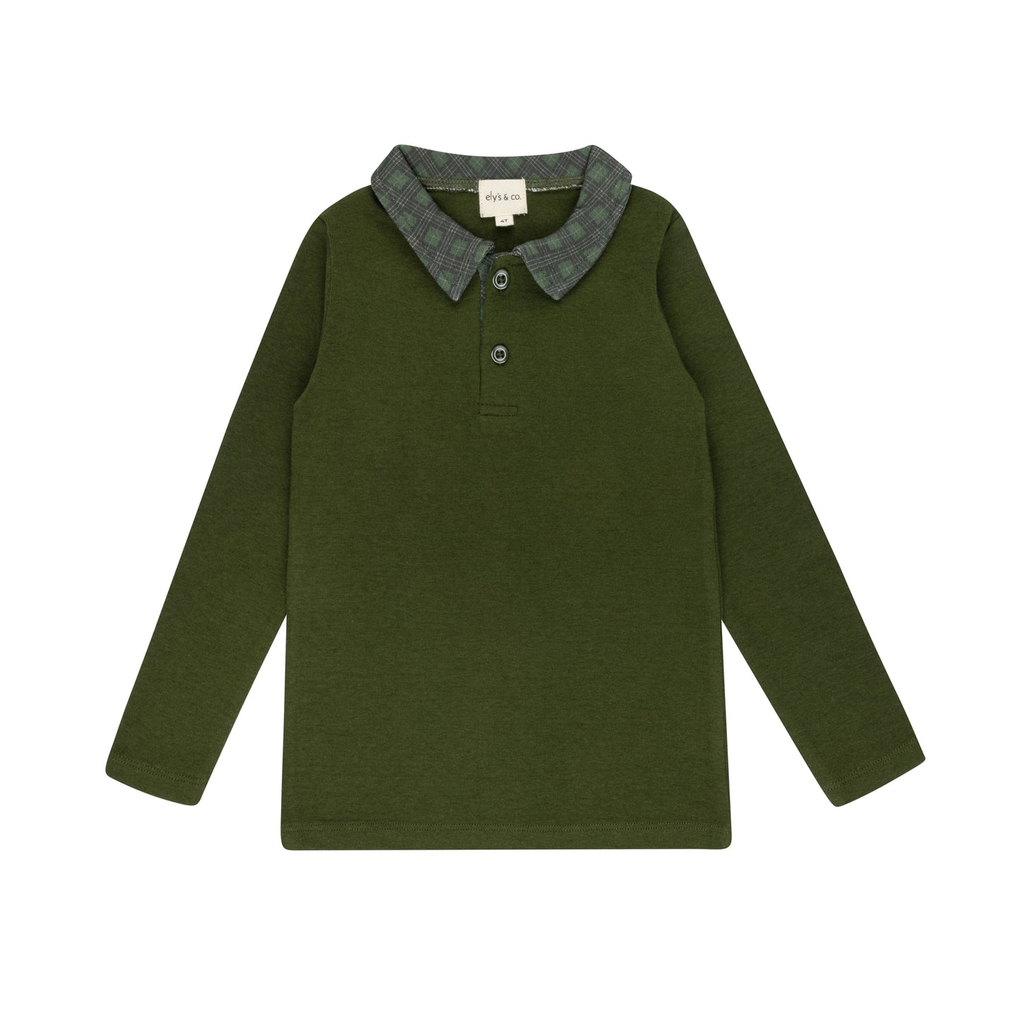 Ely's & Co Velour Plaid Bear Polo