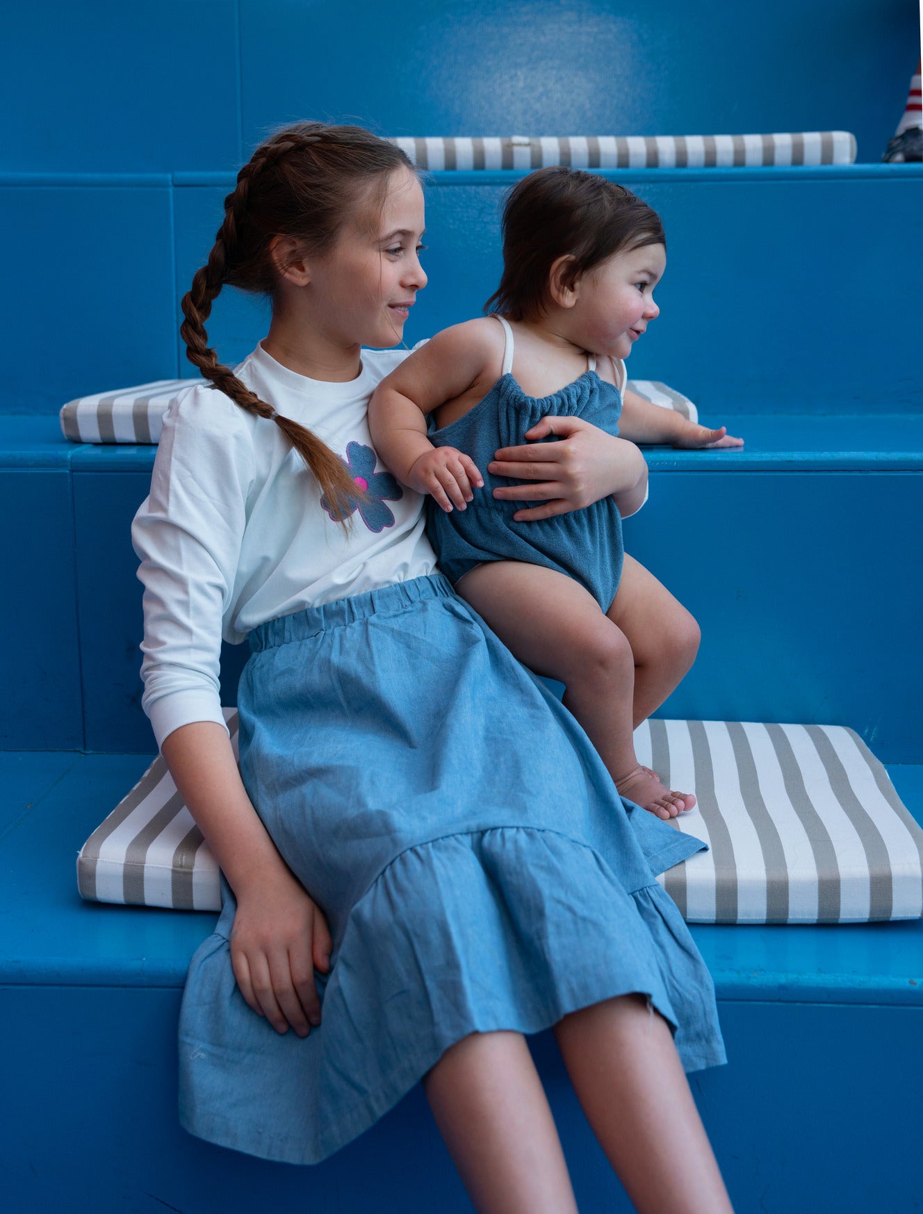 Bondoux Terry Denim Combo Preteen 2pcs Set