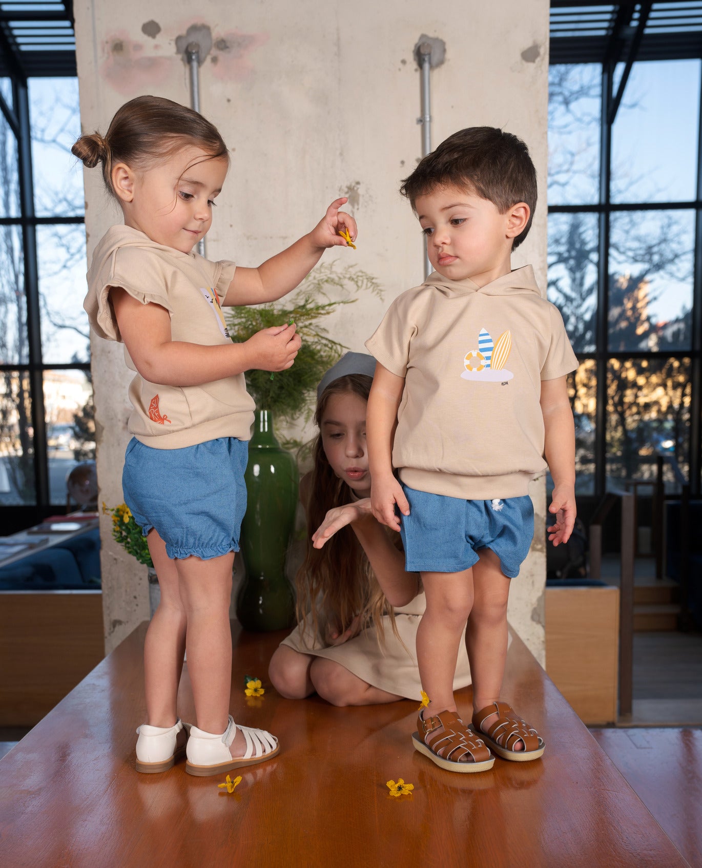 Bondoux Surf Denim Toddler 2pc Set