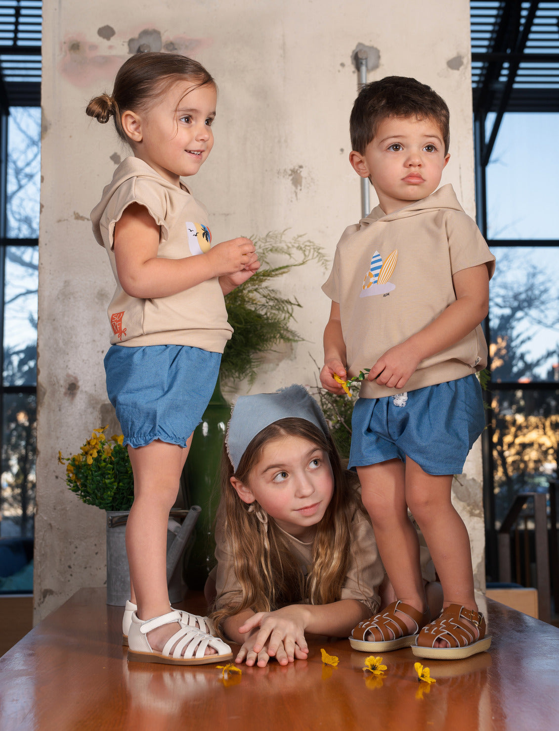 Bondoux Surf Denim Toddler 2pc Set