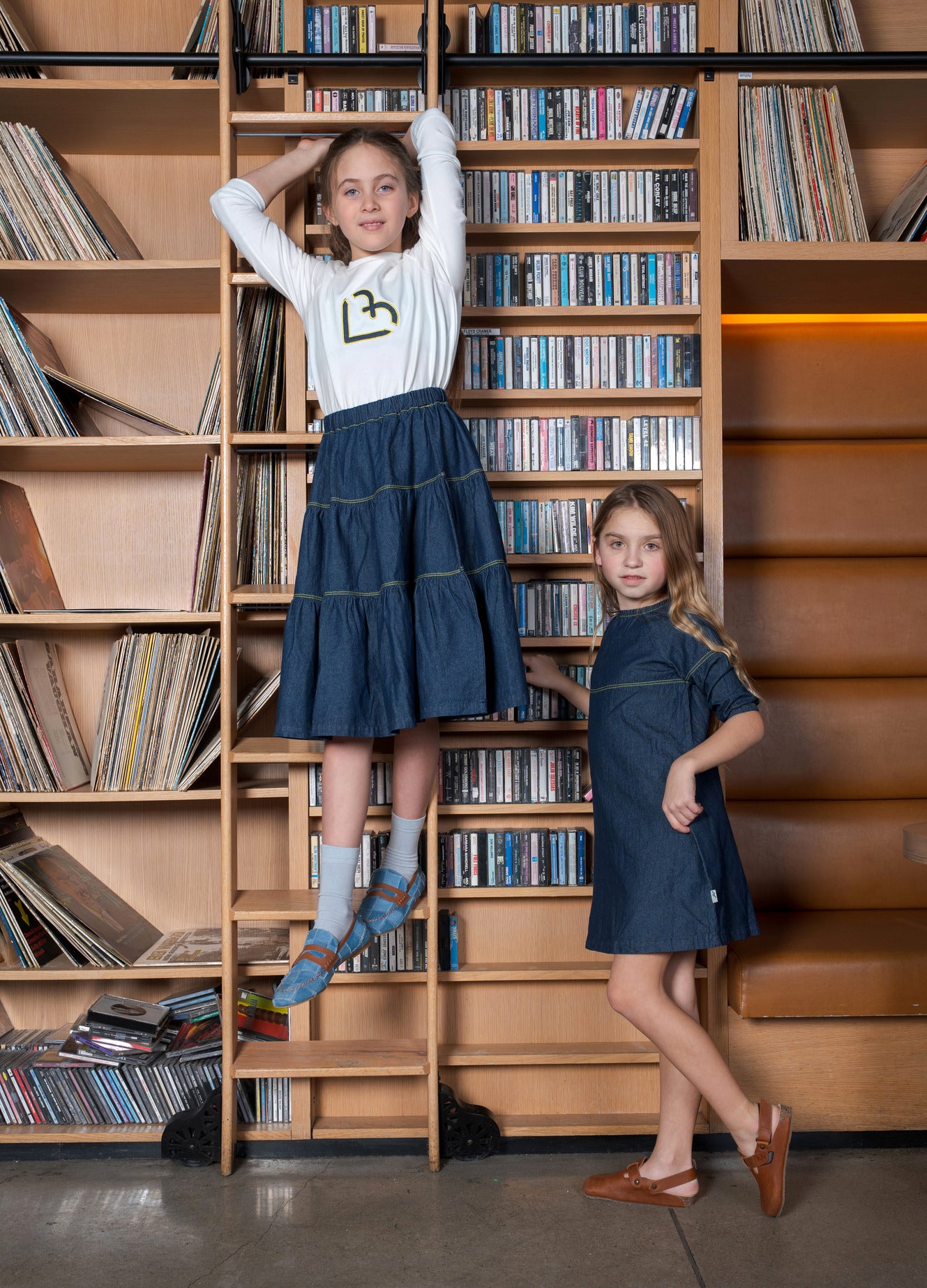 Bondoux Denim & Yellow Preteen Set