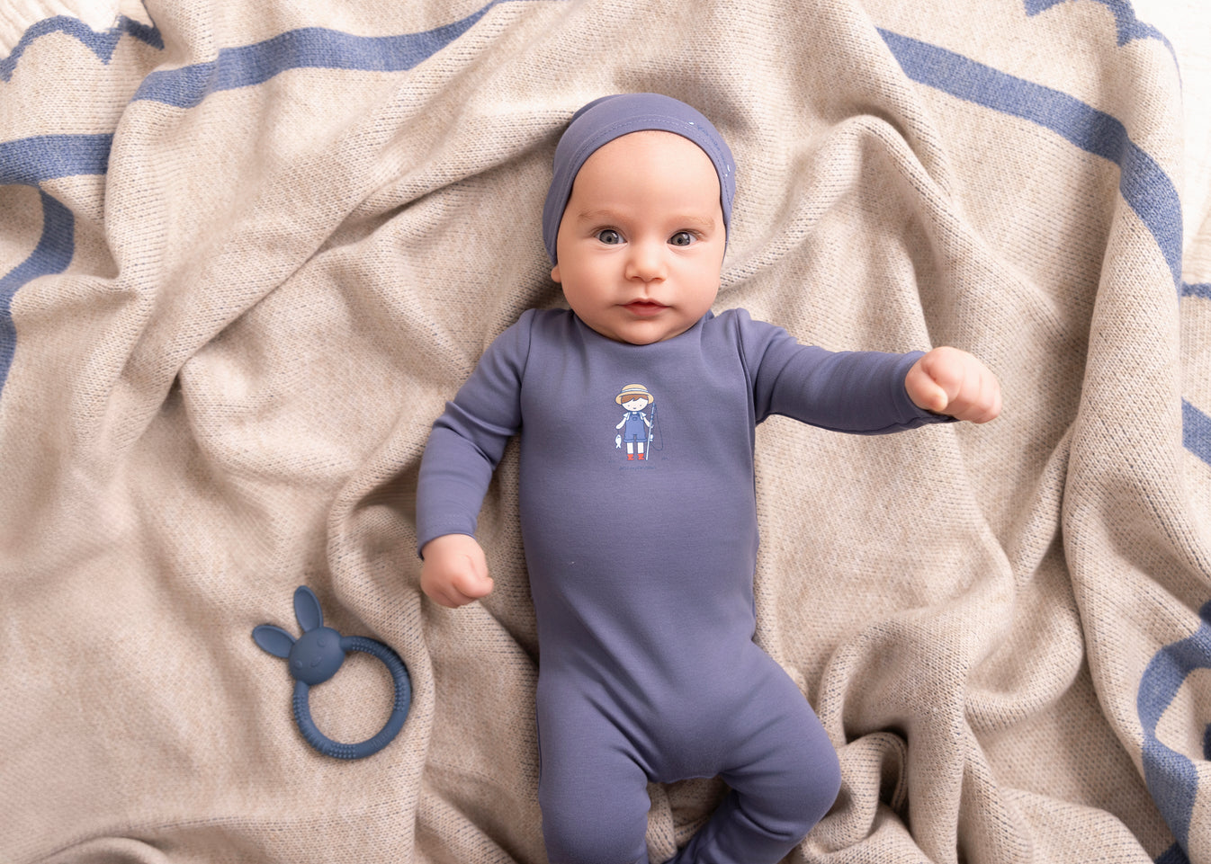 Mini Label Boy Fisherman Footie
