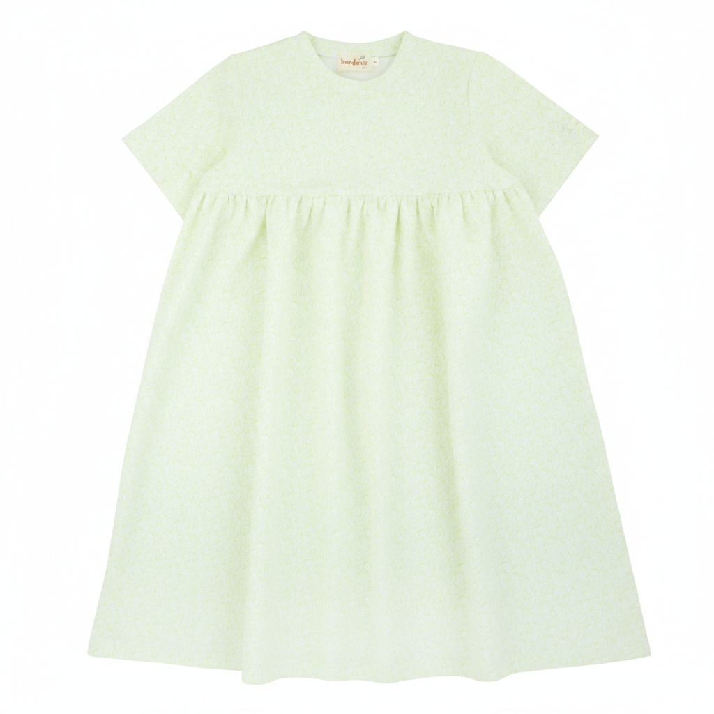 Bondoux Fruit Print Dress Short Sleeve