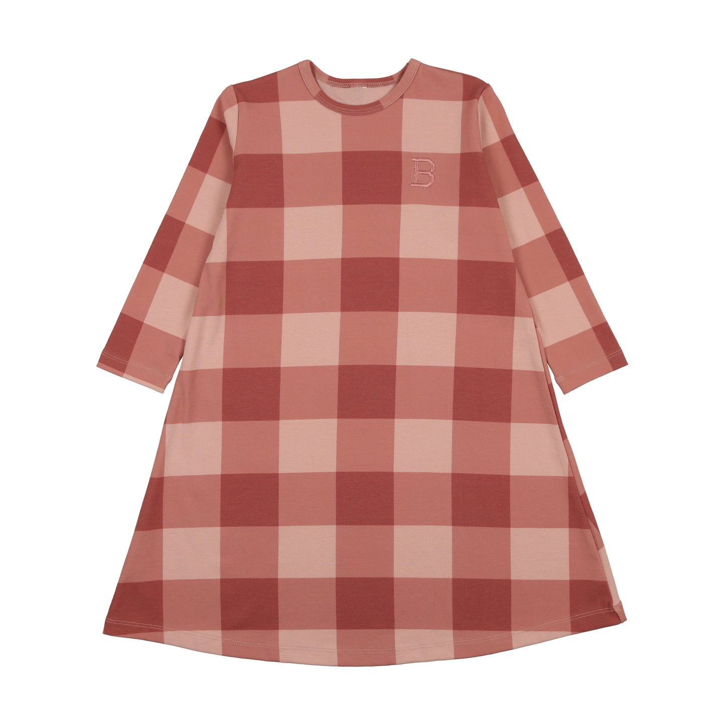 Bonjoy Grid Long Nightgown