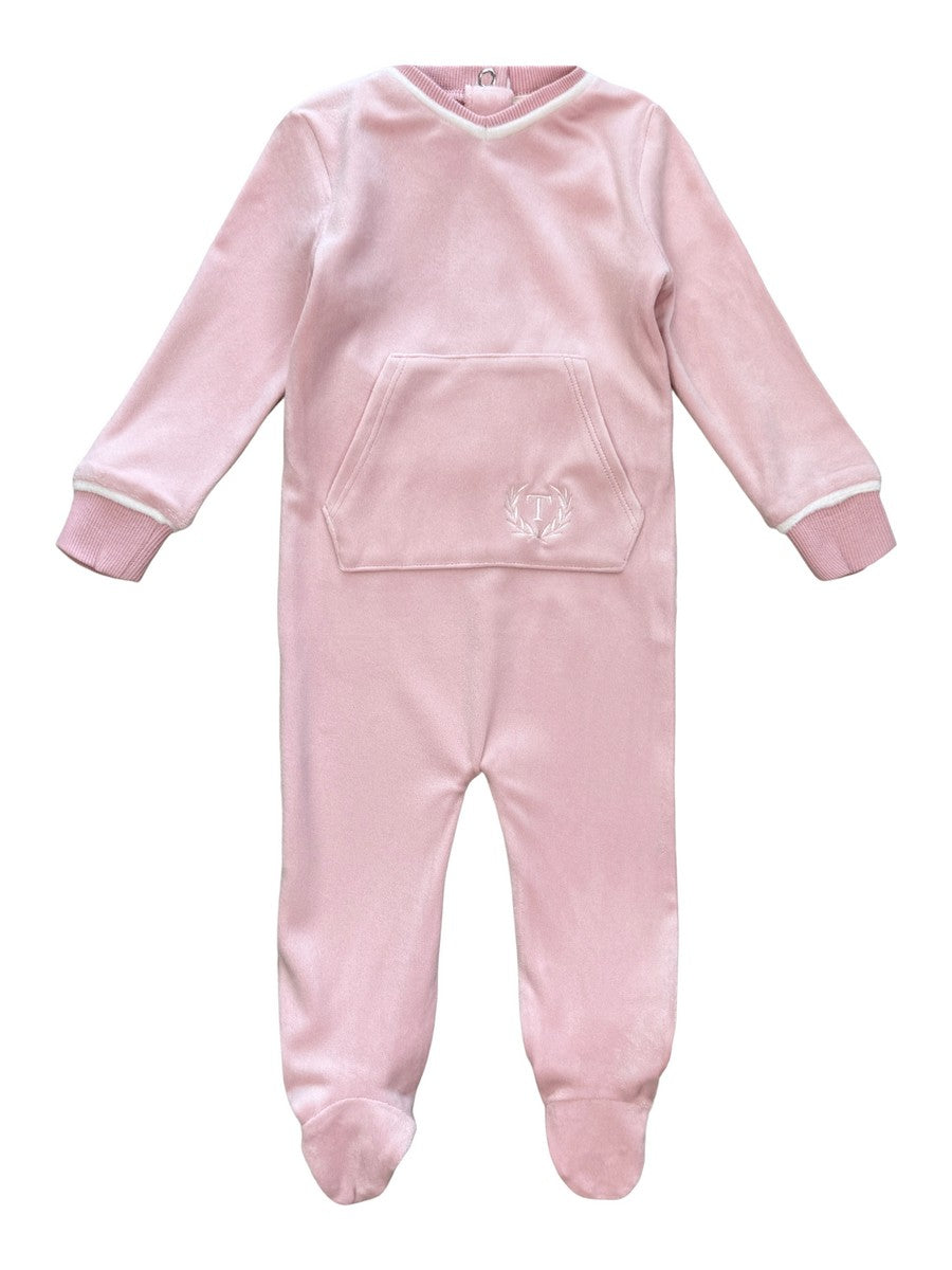 Teela Velour Pocket Footie
