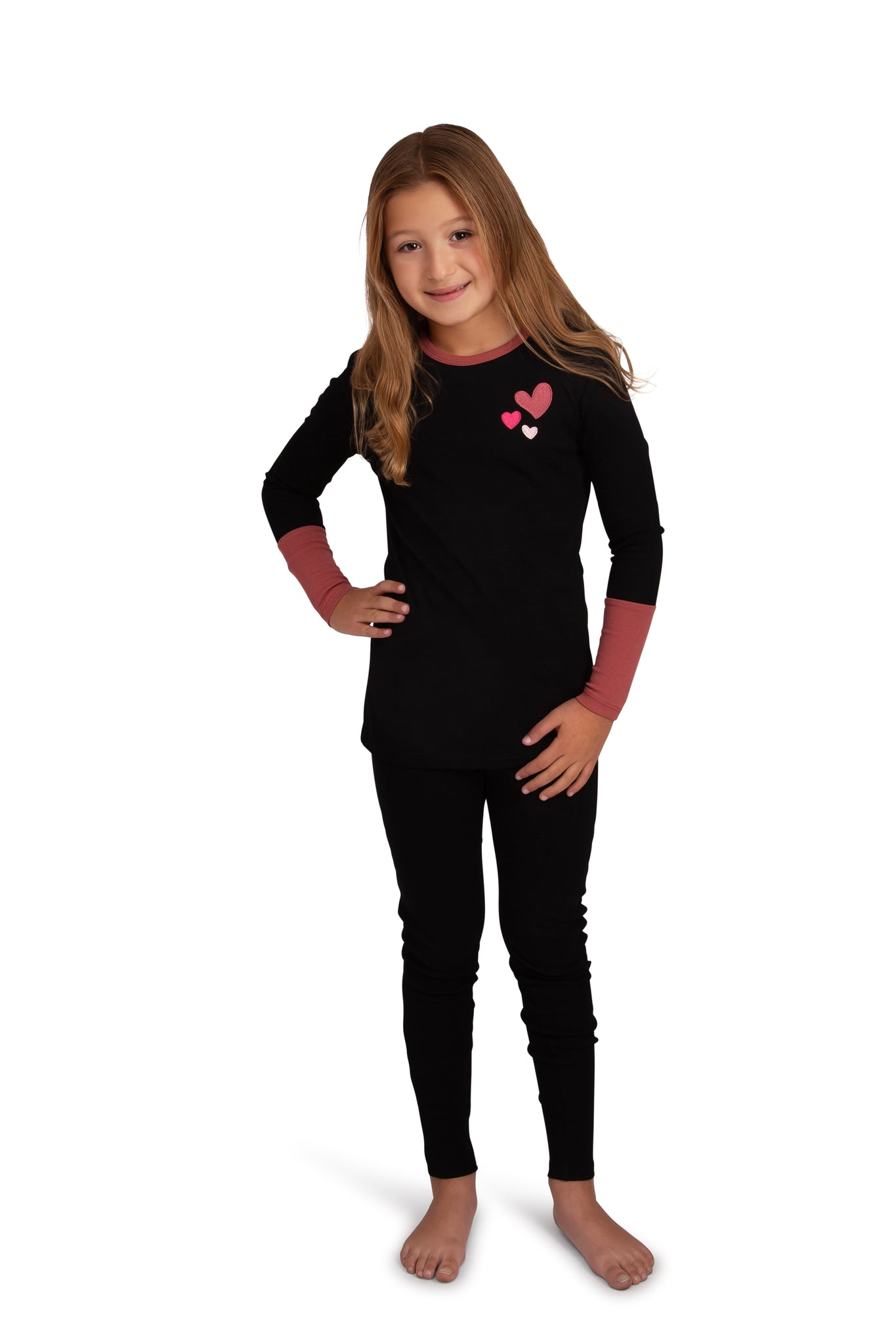 Cindy & Bella Heart Embroidery PJ's