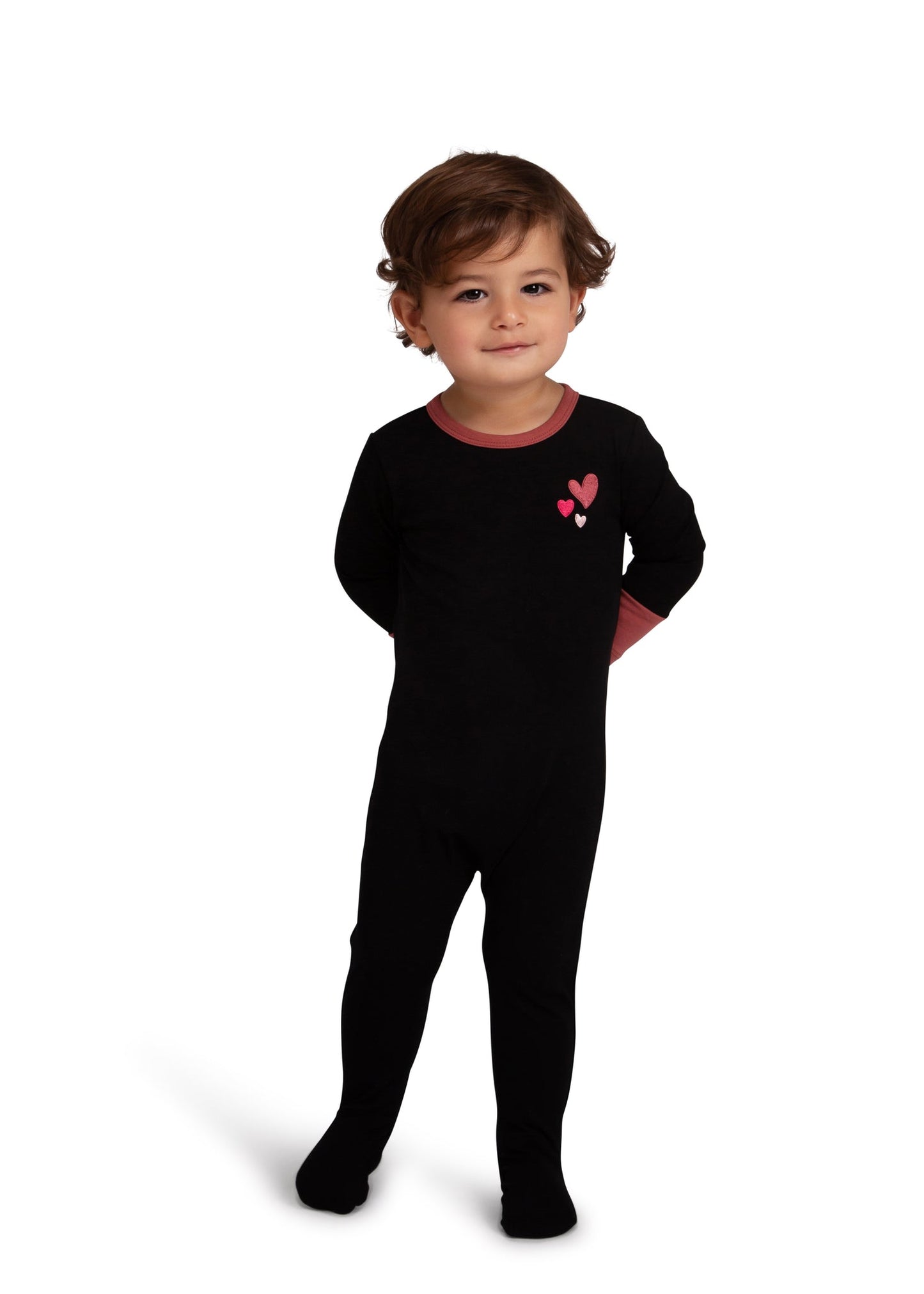 Cindy & Bella Heart Embroidery Footie