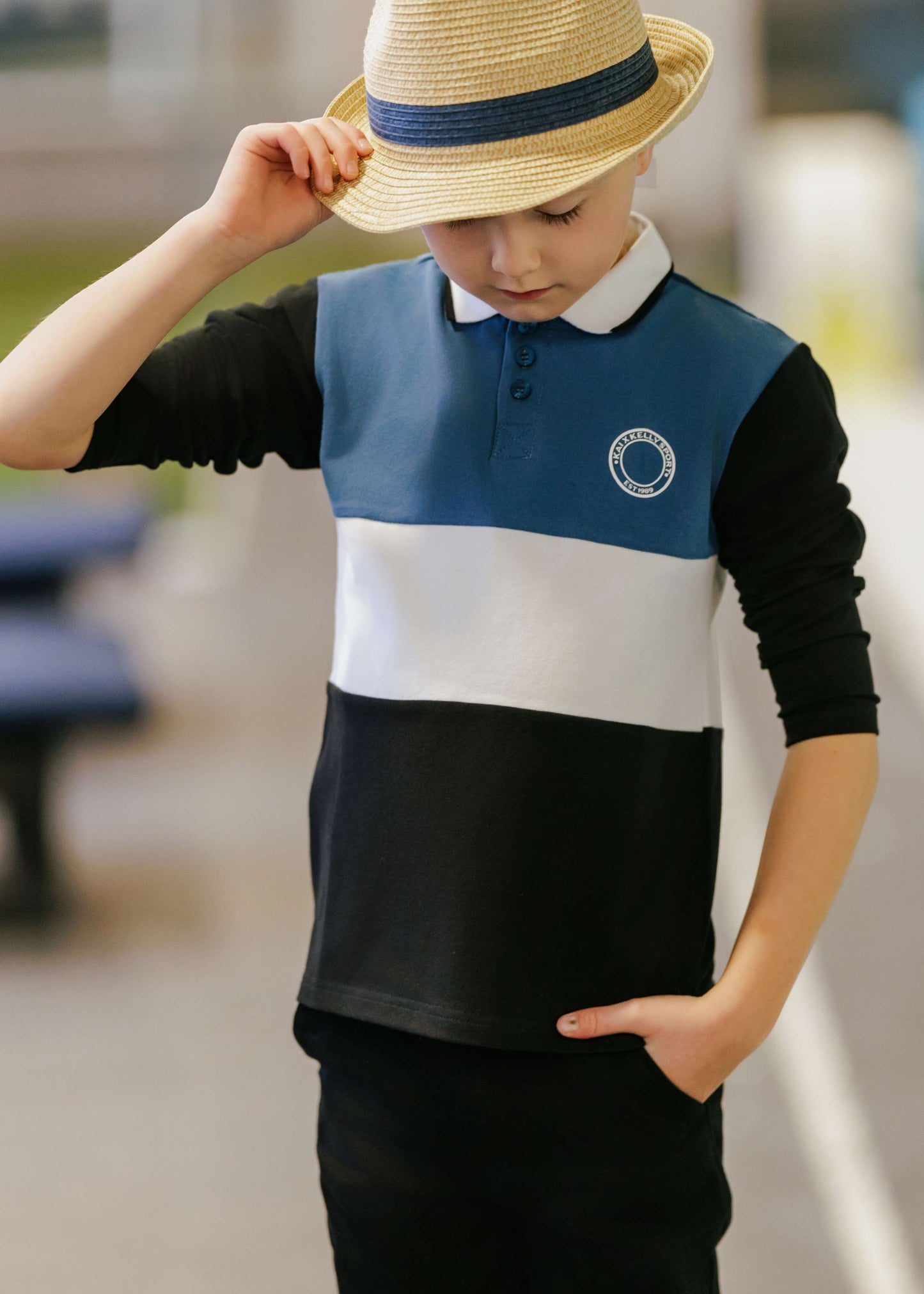 Kai & Kelly Colorblock Polo