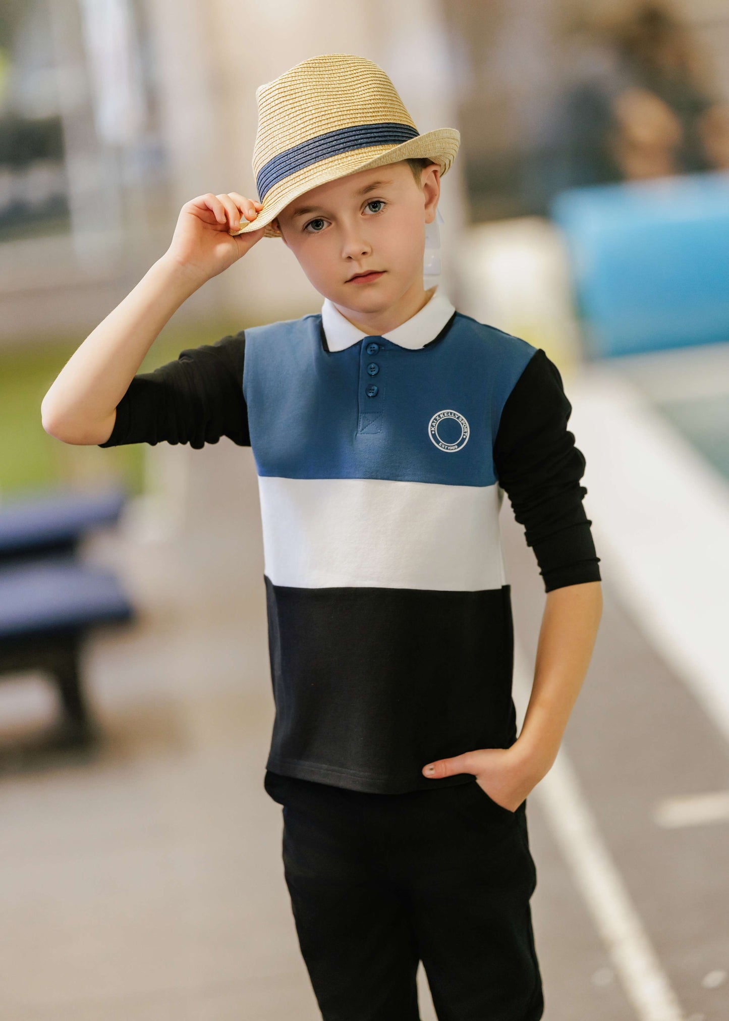 Kai & Kelly Colorblock Polo