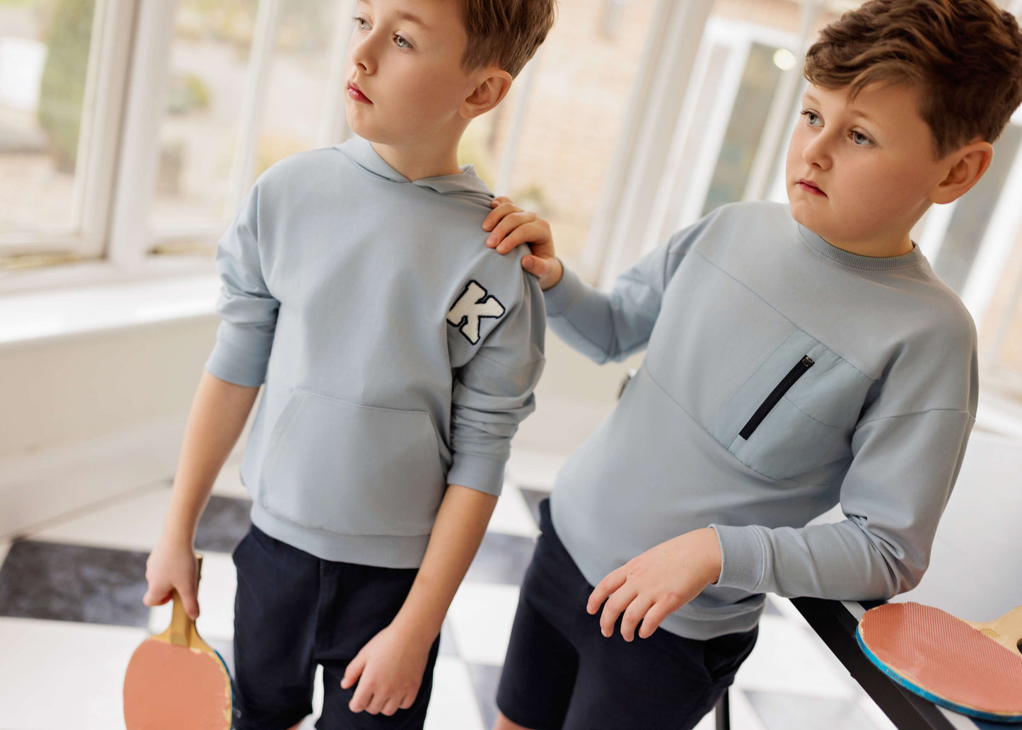 Kai & Kelly Motif Pocket Sweatshirt