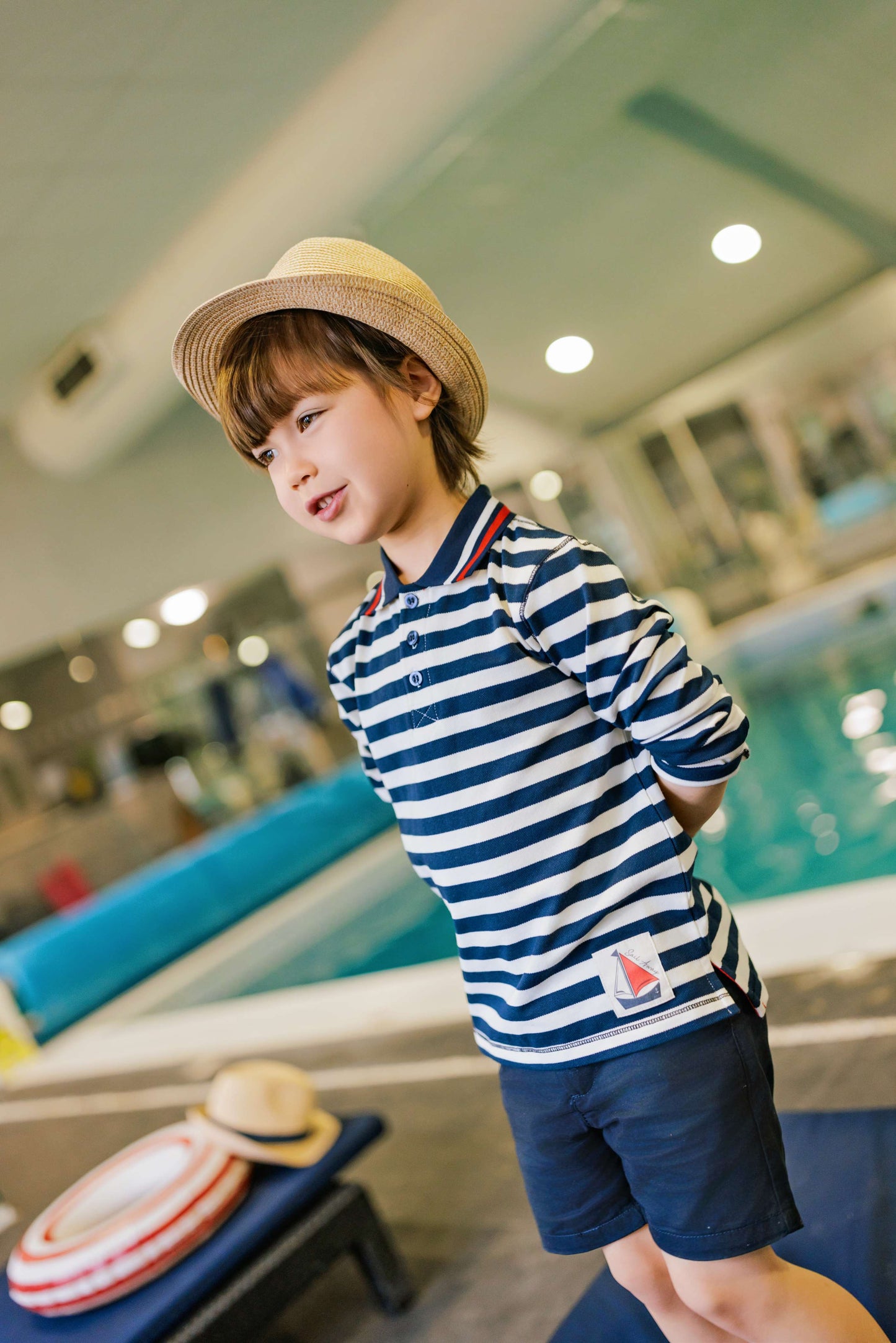 Kai & Kelly Nautical Stripe Poloshirt