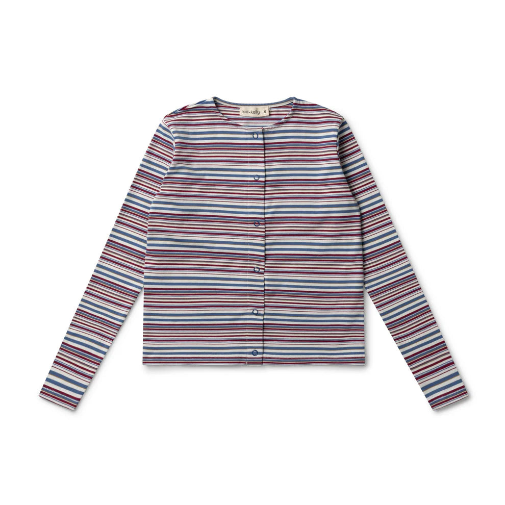 Kai & Kelly Striped Jersey Cardigan