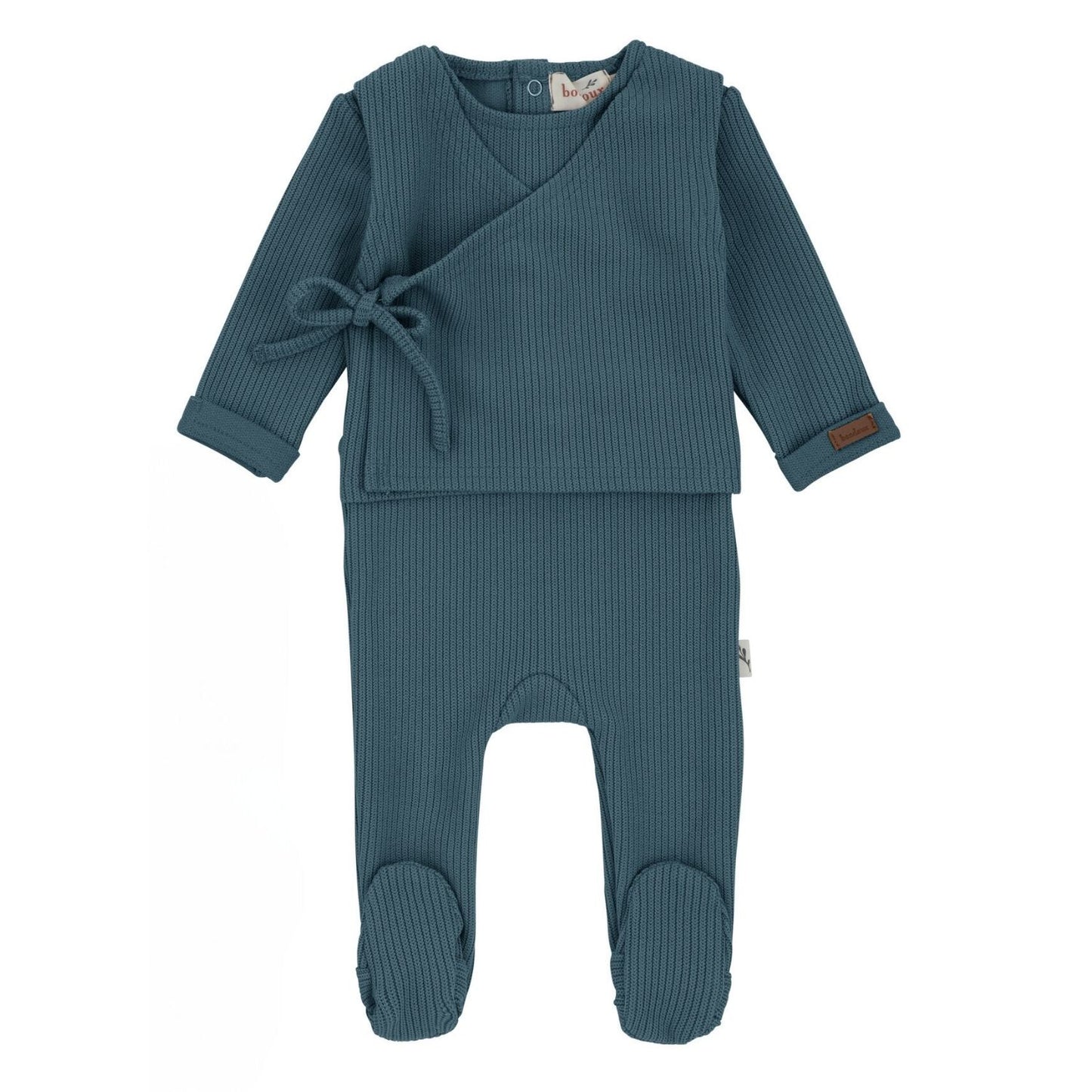Bondoux Kimono Knit Footie Boy