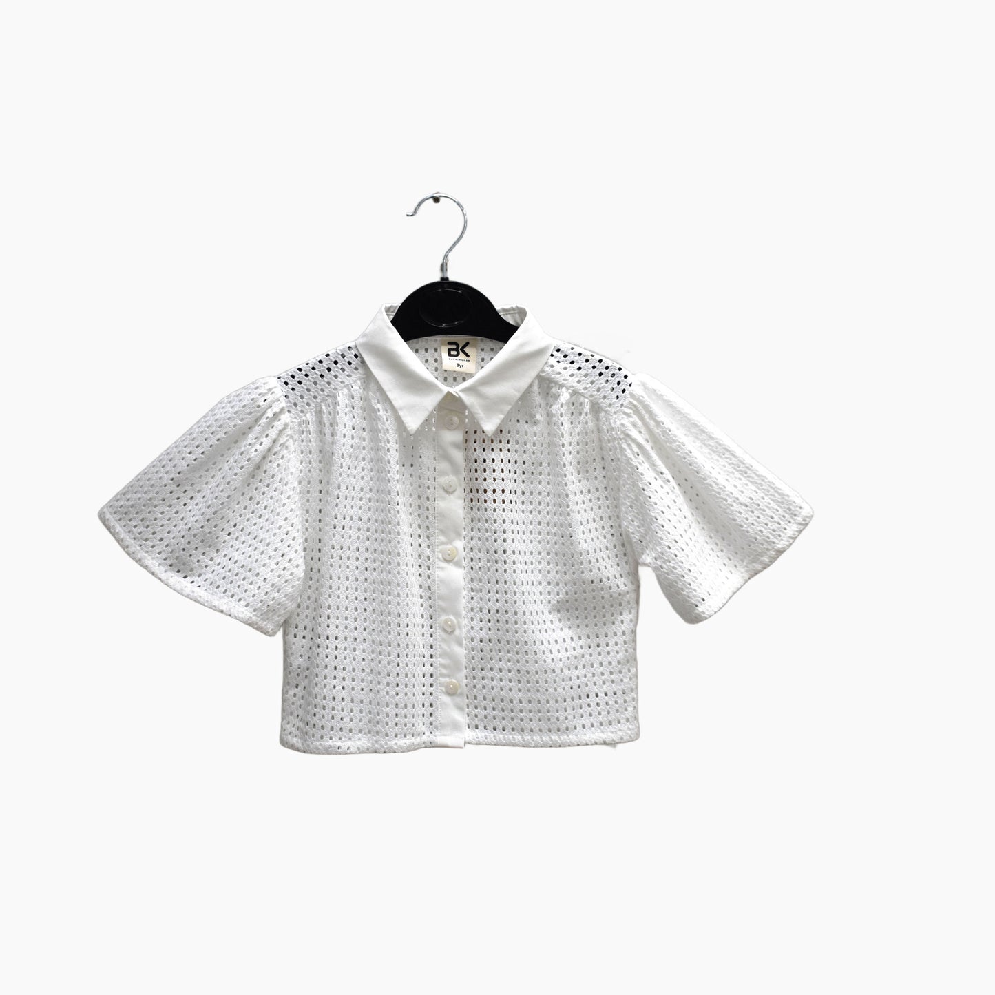 Buckingham Lace White Blouse