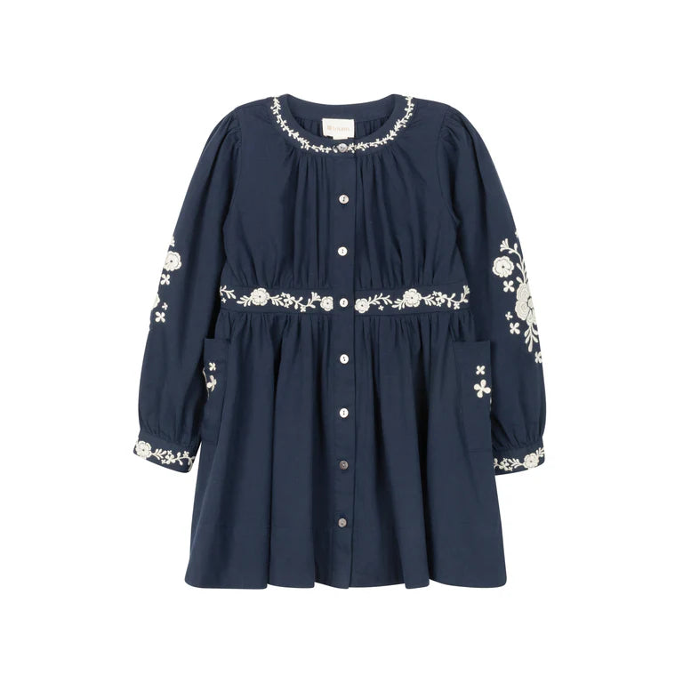 Looms Floral Embroidered Dress