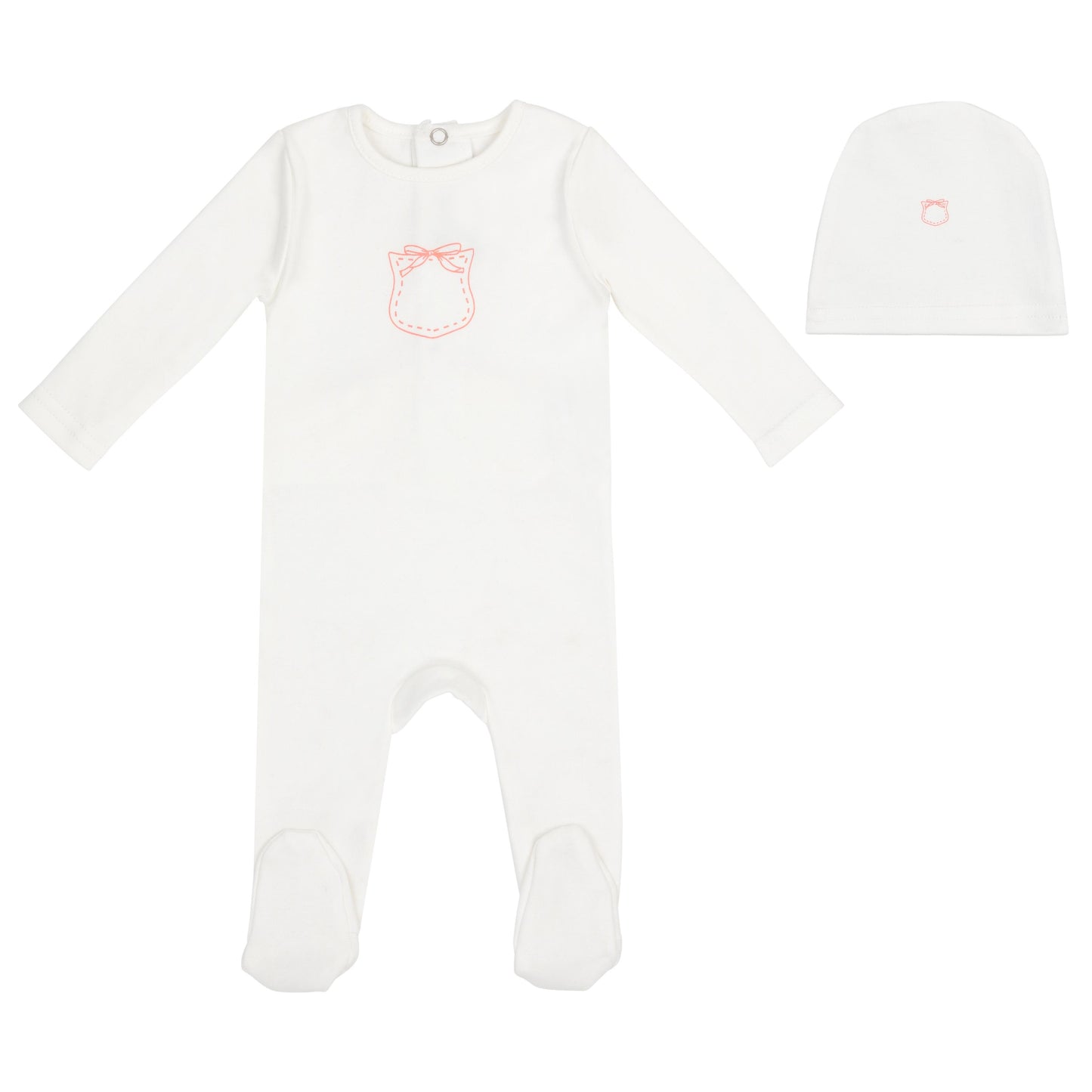 Mini Label Mini Pocket Footie & Beanie Girl