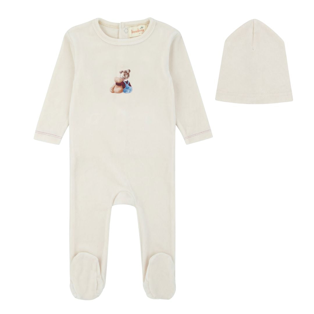 Bondoux Doll Cream Footie (g)