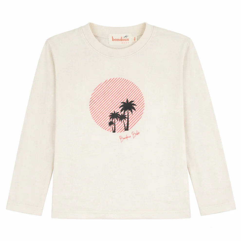 Bondoux Palm Tree Long Sleeve Tee