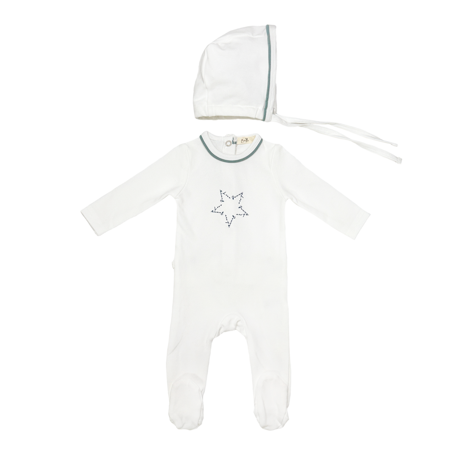 Bunny Love Star Stretchie & Bonnet