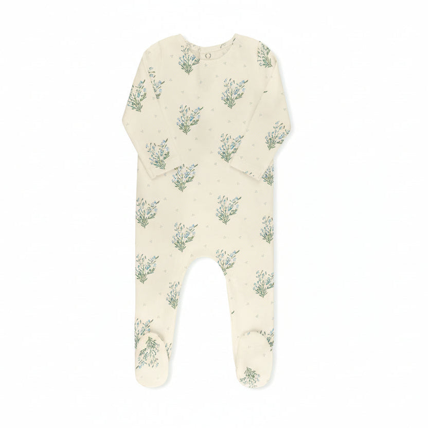 Tricot Scattered Floral Footie