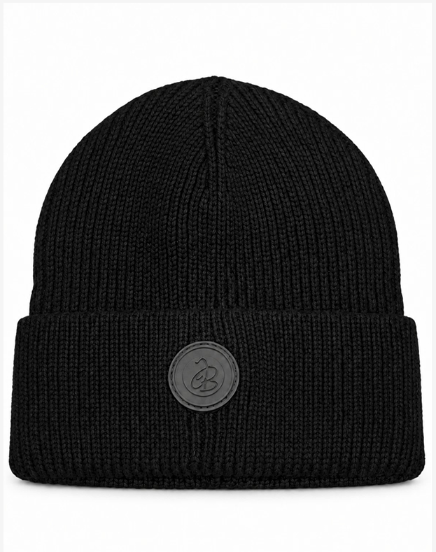 JellyBean Rubber Logo Knit Cuff Beanie