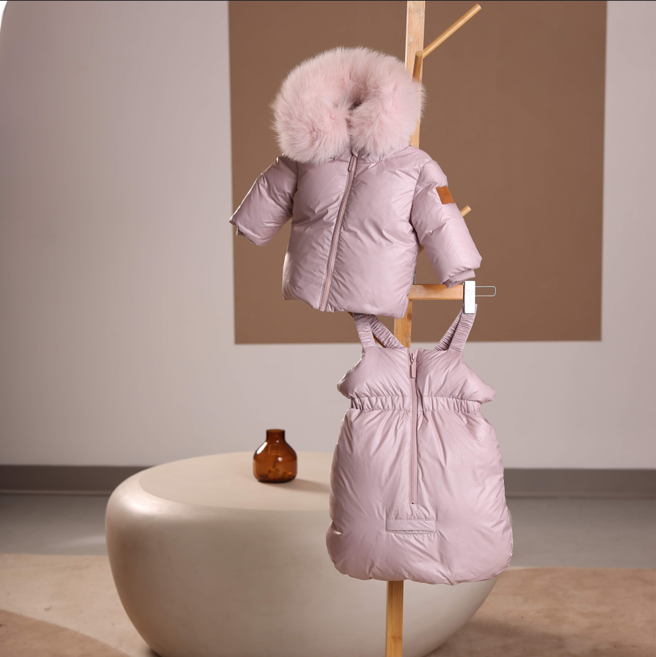 Mantel Padded Jacket W/ Zipper Gathered Overall