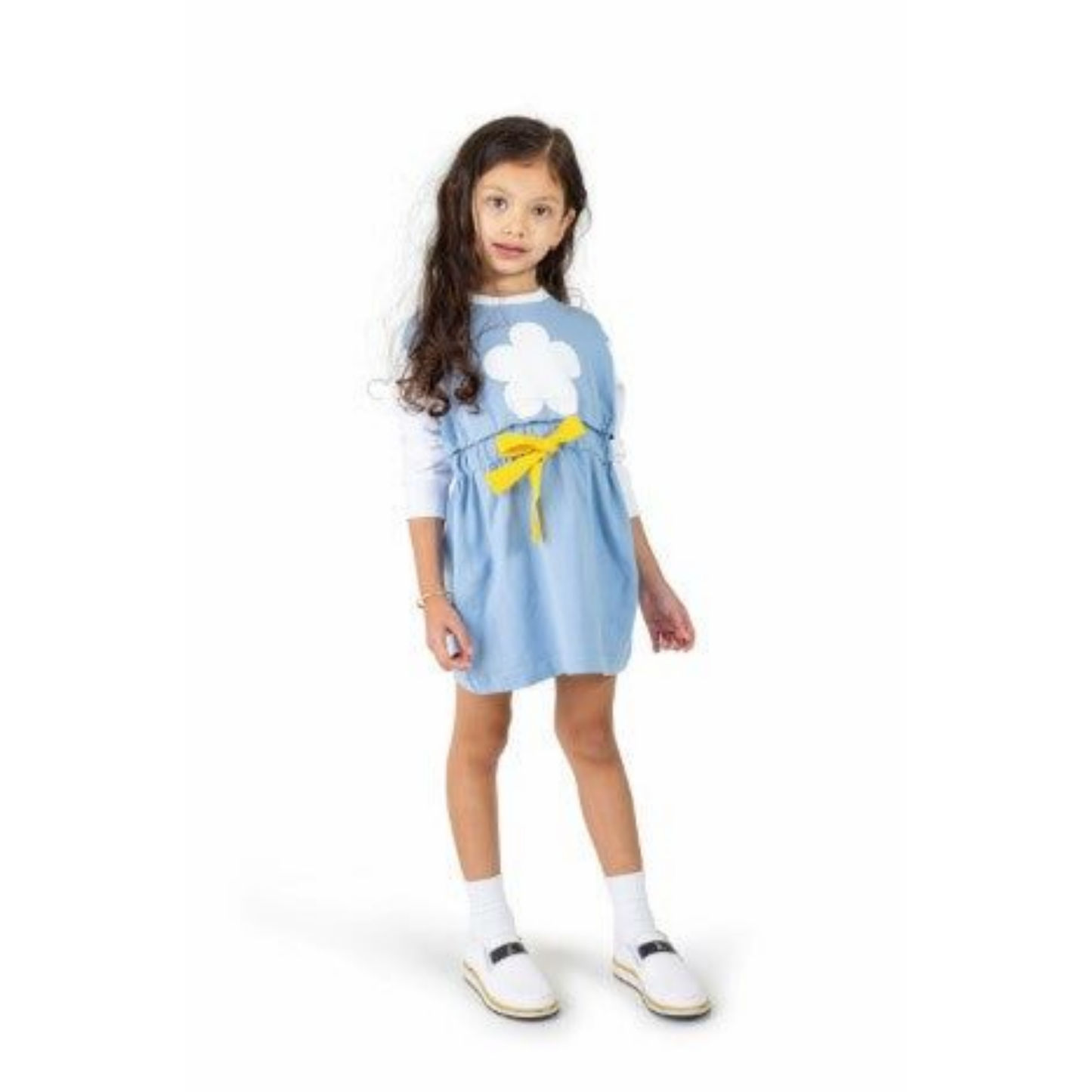 Pin Cord Drawstring Dress