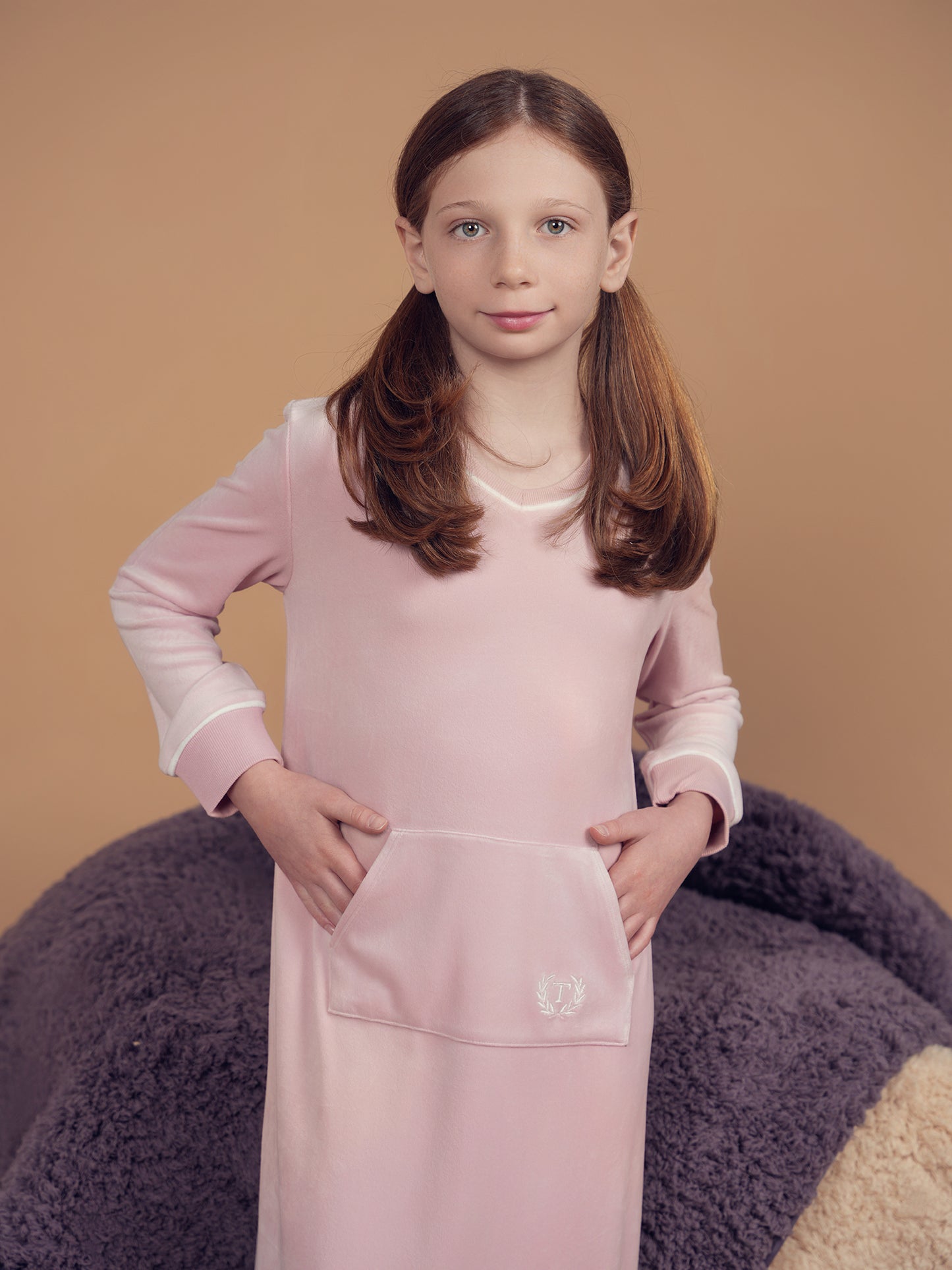 Teela Velour Pocket Nightgown