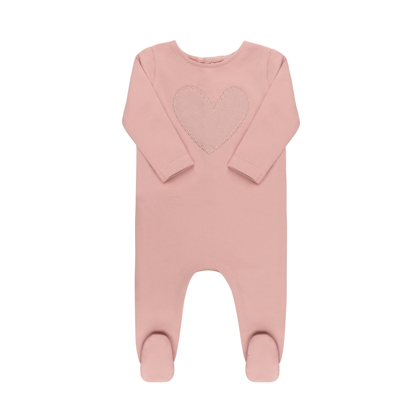 Tricot Ribbed Heart Collection Footie