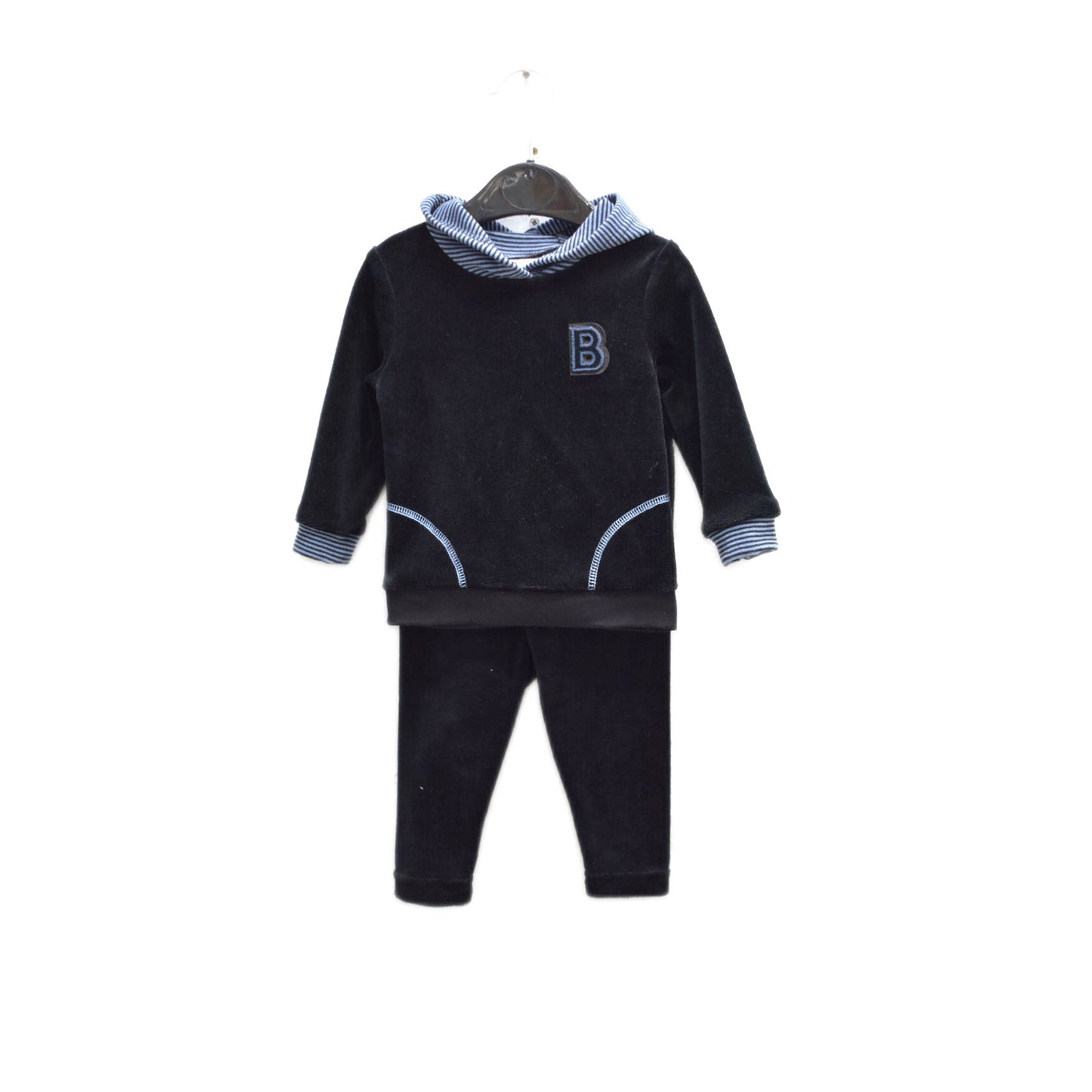 Buckingham Velour Logo Boy Set