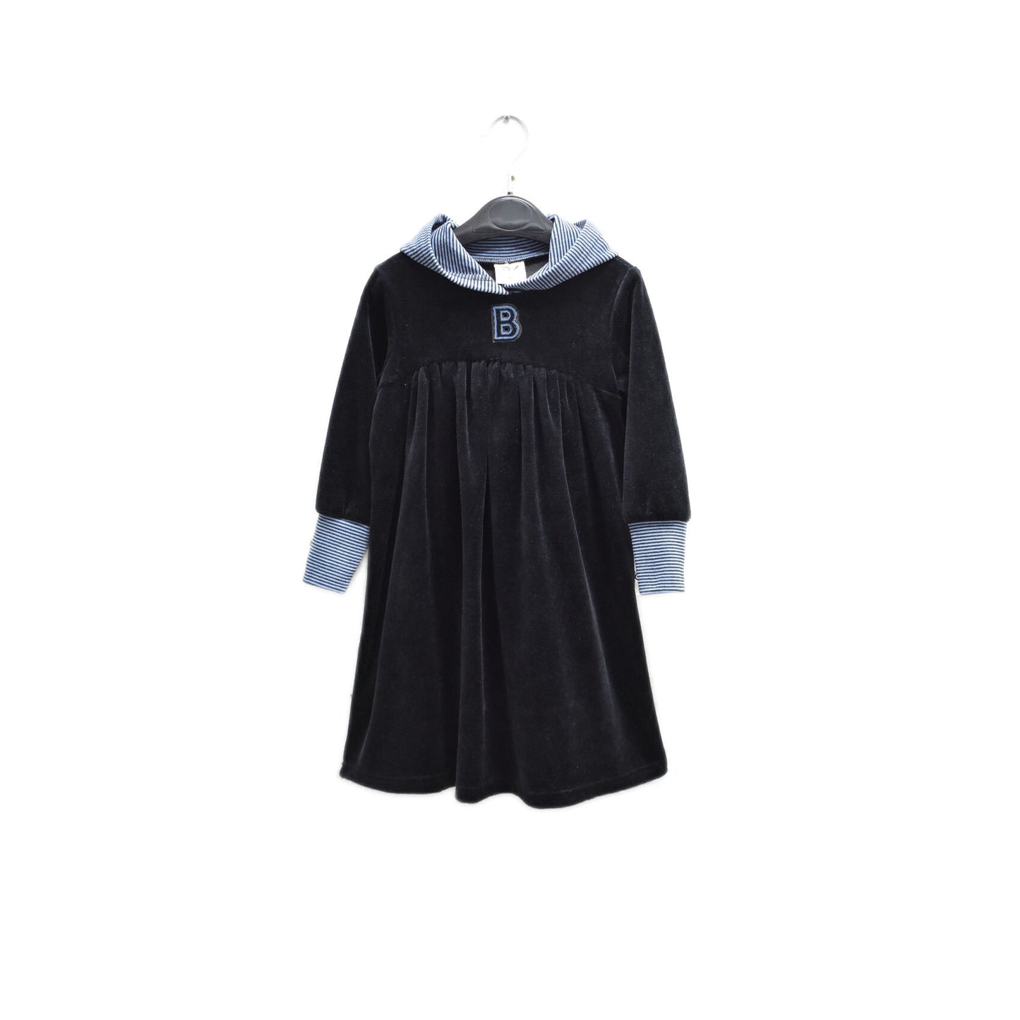 Buckingham Velour Logo Dress