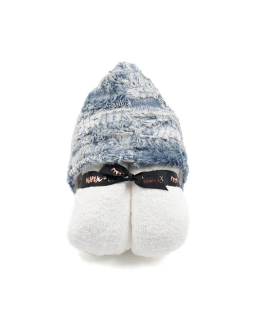 Winx+Blinx Wave Boa Navy Hooded Towel
