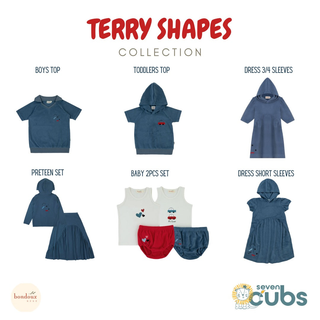 Bondoux Terry Shapes Toddler Top
