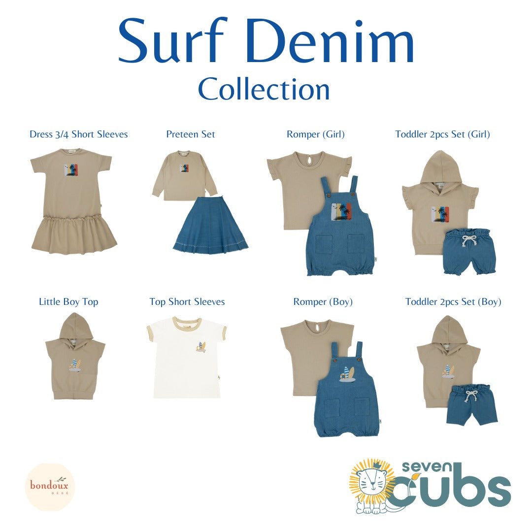 Bondoux Surf Denim Toddler 2pc Set