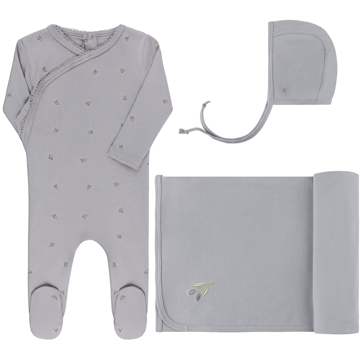 Ely's & Co Embroidered 3pc Set