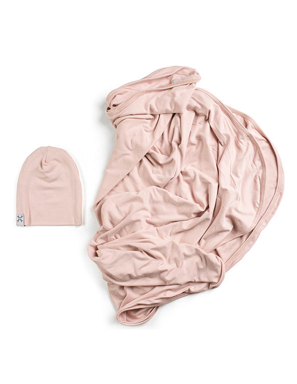 Jacqueline & Jac Ribbed Beanie & Blanket Set