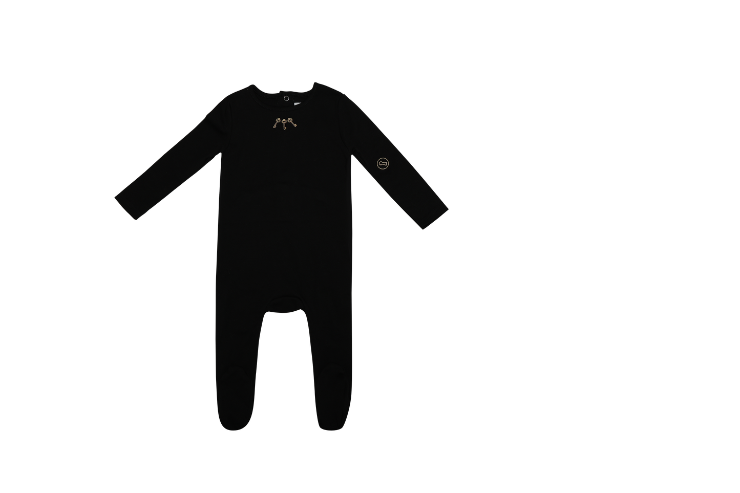 Mini Label Embroidered Keys Footie