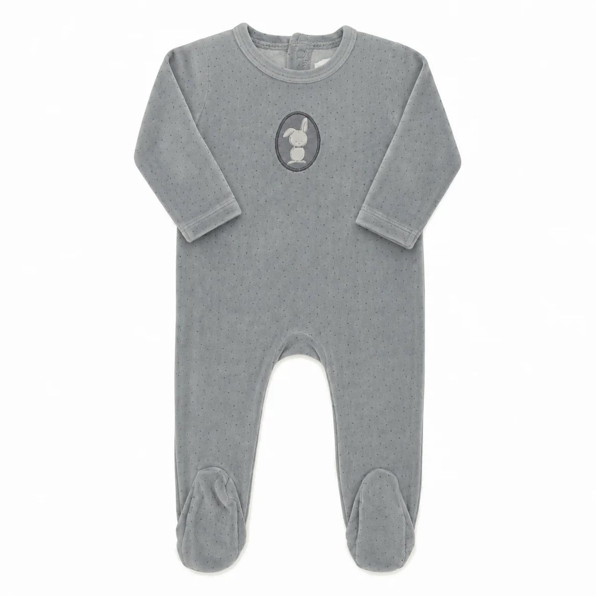 Aurora Bunny Pin Dot Footie