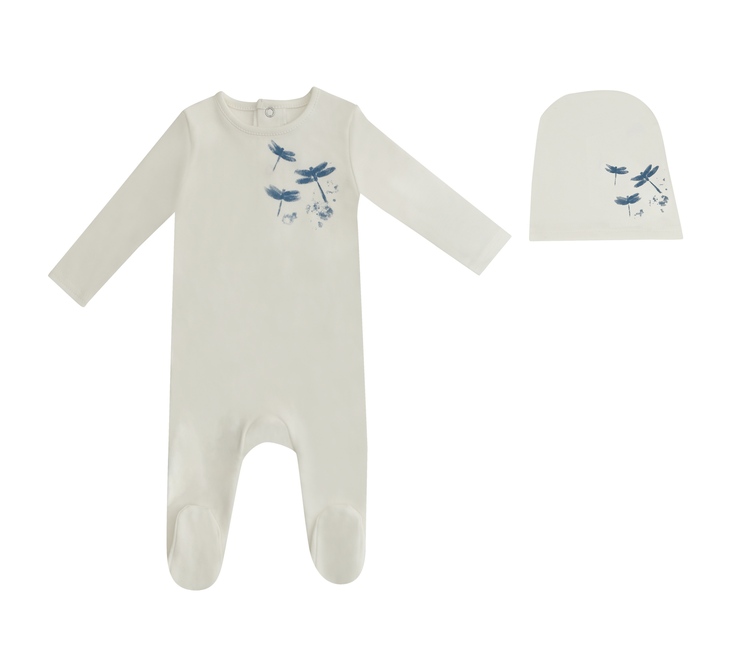Mini Label Dragonfly Footie & Beanie Boy