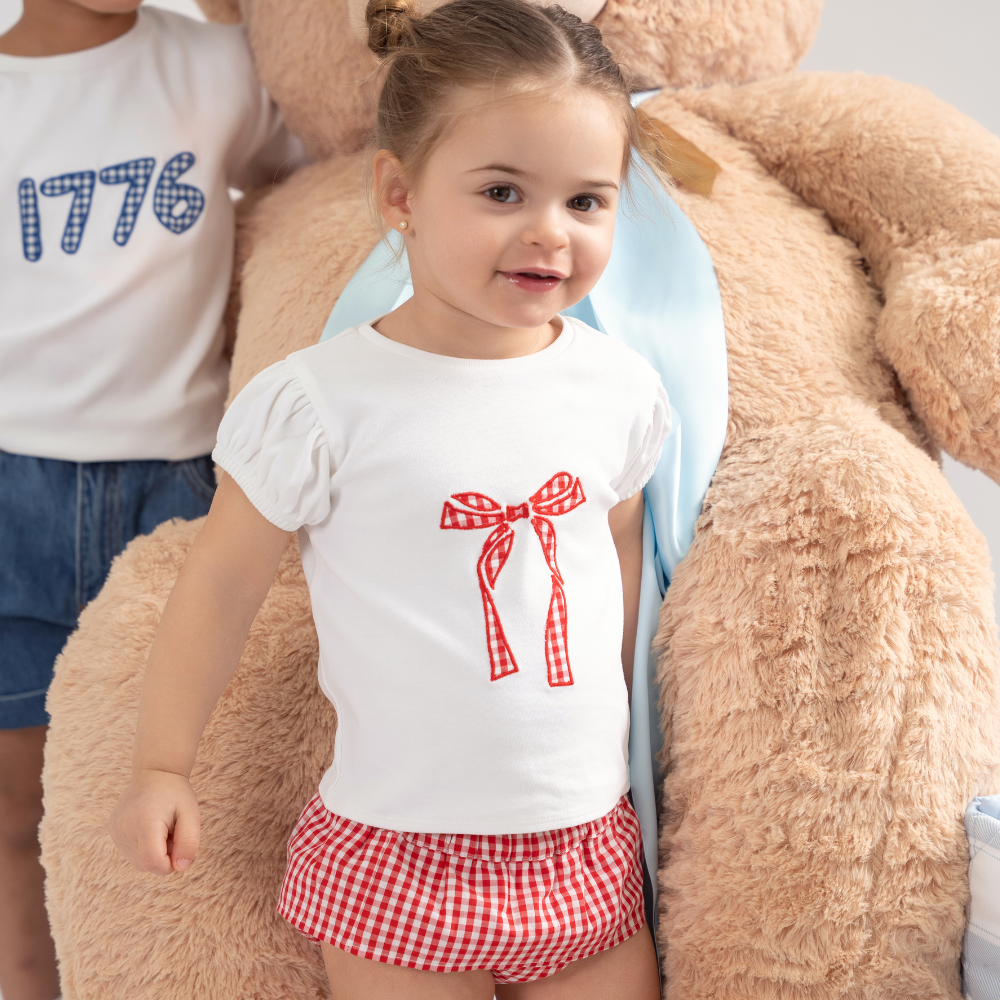 Teela Gingham Baby Girl Set