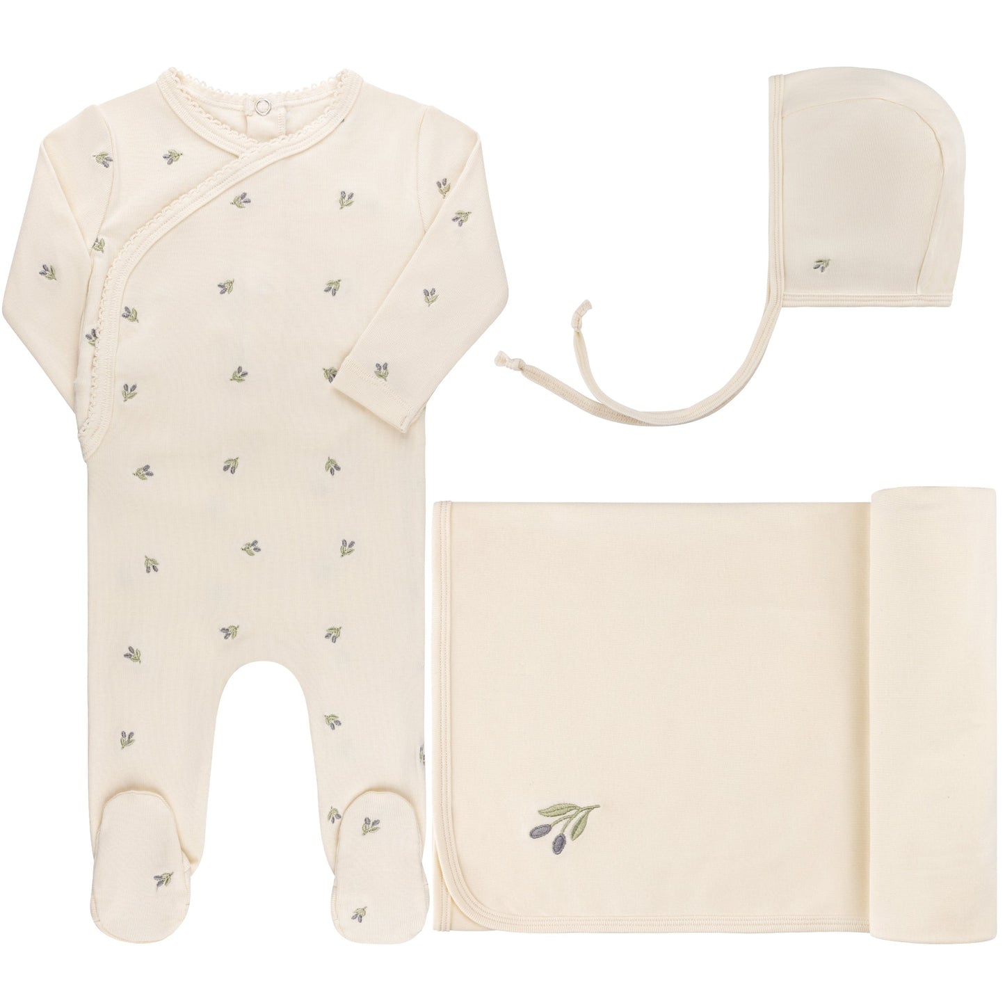 Ely's & Co Embroidered 3pc Set