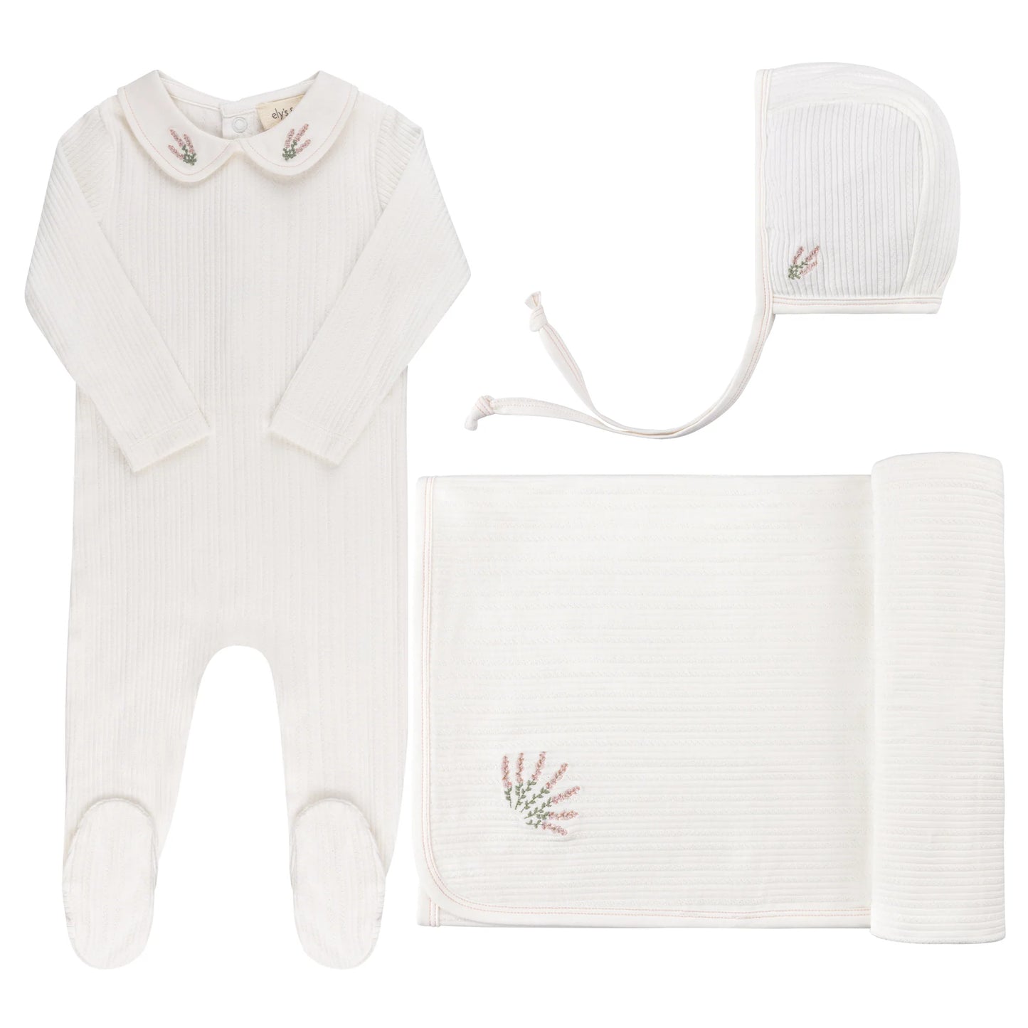 Ely's & Co Embroidered Collar Set (girl)