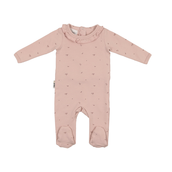 Maniere Floral Ruffle Footie
