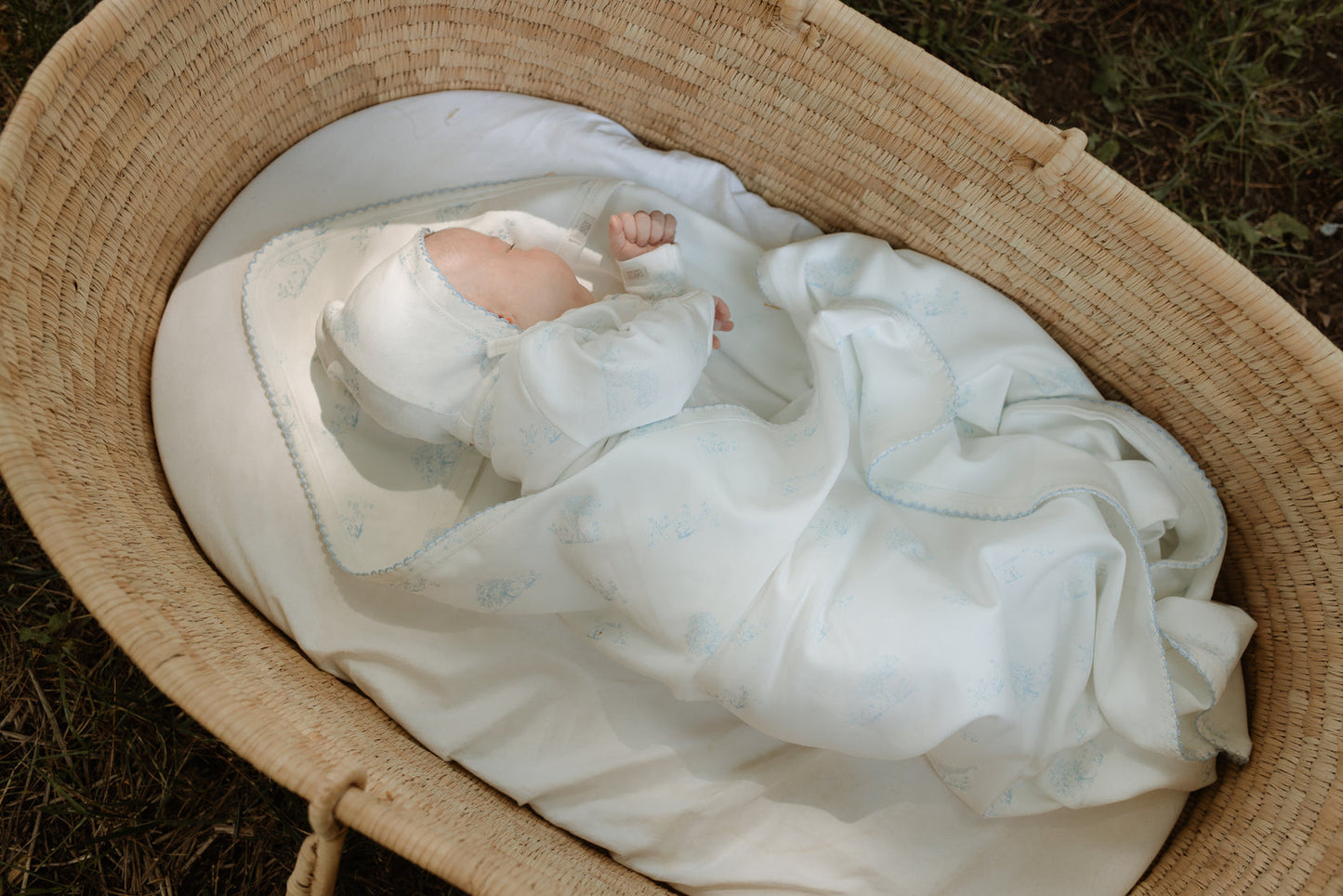 Daisy Toile Kimono Layette Set