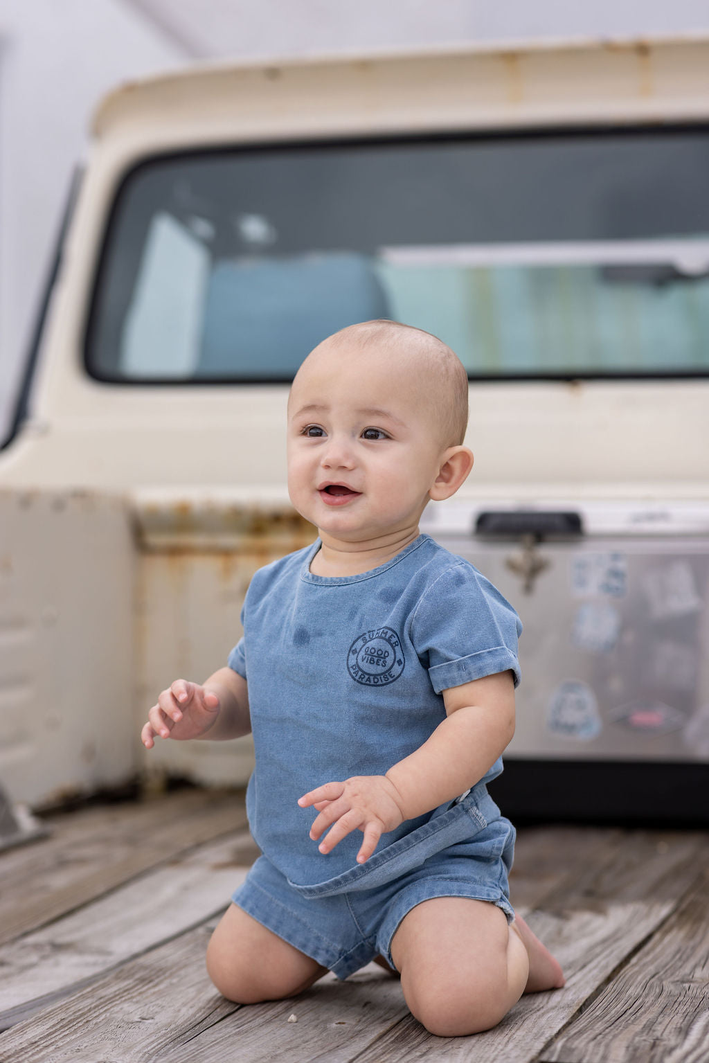 Pouf Denim Boy Set