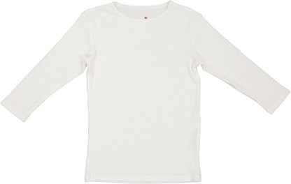 Harti Ribbed 3/4 Sleeve Shell