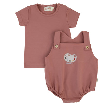 Bondoux Pallette Romper (girl)