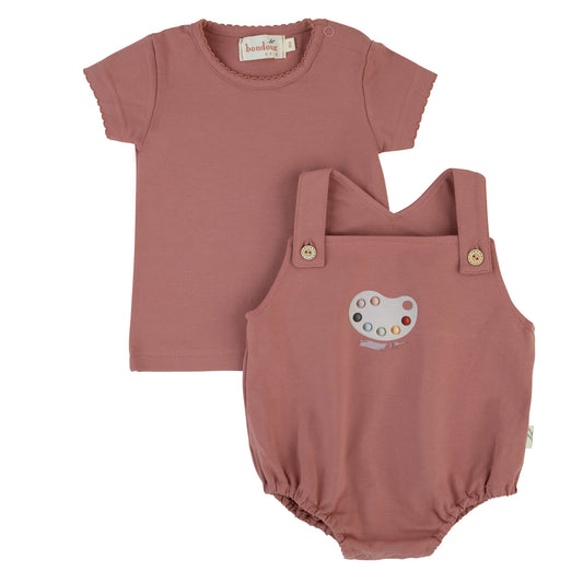 Bondoux Pallette Romper (girl)