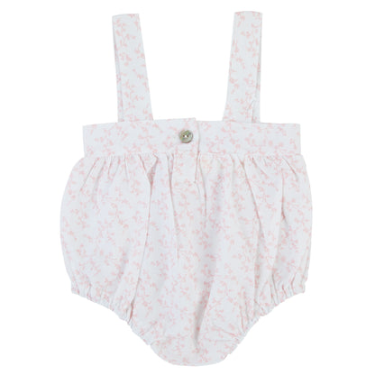 Bondoux Waffle/floral Short Romper (girl)