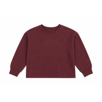 Bondoux Sherpa Embroidery Girls Top